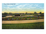 Kansas City  Missouri - View of Flower Beds in Swope Park