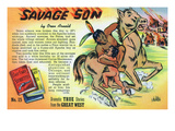 Savage Son Storiette  Native American on Horseback