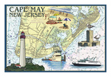 Cape May  New Jersey - Nautical Chart