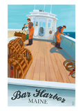 Bar Harbor  Maine - Lobster Boat