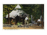 Allegany State Park  New York - Scenic View of a Family Camping in the Park
