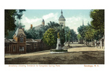 Saratoga Springs  New York - Congress Spring Park from Broadway