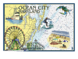 Ocean City  Maryland - Nautical Chart