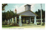 St Augustine  Florida - Old Slave Market Scene