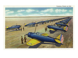 US Army - Training Planes on Line Scene