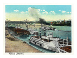 Cincinnati  Ohio - Public Boat Landing Scene