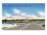 Daytona Beach  Florida - Eastern View from Seabreeze Causeway