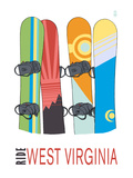 West Virginia - Snowboards in Snow