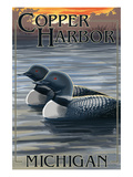 Copper Harbor  Michigan - Loon Family