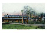 Wallingford  Connecticut - Railroad Station View