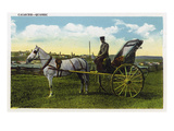 Quebec  Canada - View of a Horse Carriage