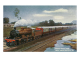 India - View of the Bombay-Poona Mail Train