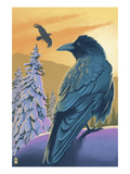 Ravens and Sunset