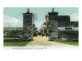 St Augustine  Florida - Outside of the Old City Gate