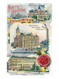 Great Britian - North British Railway Company Station Hotels in Perth  Edinburgh  and Glasgow