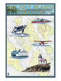 San Juan Islands  Washington - Nautical Chart