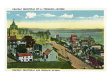 Quebec  Canada - Chateau Frontenac and Terrace Scene