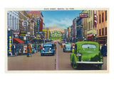Bristol  Virginia - View of State Street and Bristol  Tennessee