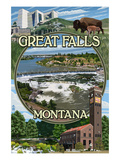 Great Falls  Montana - Montage