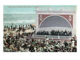 Long Beach  California - View of the Band Stand and Beach
