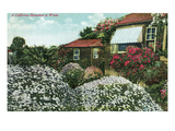 California - Exterior View of a Californian Bungalow in Winter