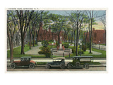 Syracuse  New York - Cars Parked around Fayette Park