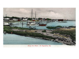 St Augustine  Florida - View Along the Shore