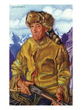 Portrait of Tom Dawson  a Native Mountain Man