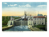 Sault Ste Marie  Ontario - Boats Locking in Canadian Locks