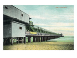 Long Beach  California - View of the Pier from Beach