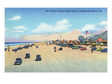 Jacksonville  Florida - View of World's Widest Ocean Beach
