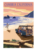 Cambria  California - Woody on Beach
