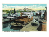 Sacramento  California - Sacramento River Shipping Scene