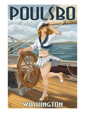 Poulsbo  Washington - Sailor Pinup Girl