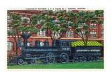 Winnipeg  Manitoba - Countess of Dufferin Train Engine Scene