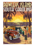 Pawleys Island  South Carolina - Woodies on Beach