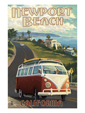 Newport Beach  California - VW Van Cruise