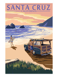 Santa Cruz  California - Woody on Beach