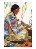 Portrait of Sundance  a Blackfeet Chief