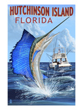 Hutchinson Island   Florida - Sailfish Fishing Scene