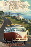 Laguna Beach  California - VW Van Cruise