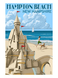 Hampton Beach  New Hampshire - Sand Castle