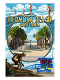 Hermosa Beach  California - Montage Scenes