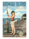 Kiawah Island  South Carolina - Pinup Girl Fishing