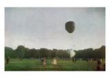 Sioux City  Iowa - Riverside Park  Balloon Ascension Scene