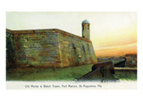 St Augustine  Florida - Fort Marion Mortar and Watchtower