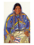 Portrait of Julia-Wades-In-The-Water  Wife to Blackfeet Chief