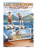 Lake Koshkonong  Wisconsin - Water Skiing Scene