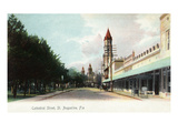 St Augustine  Florida - View Down Cathedral Street
