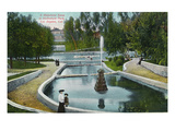 Los Angeles  California - Hollenbeck Park in Midwinter Scene